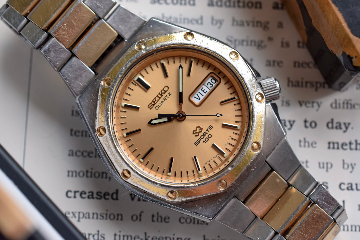 1982 Seiko Oak Two Toned Day-Date