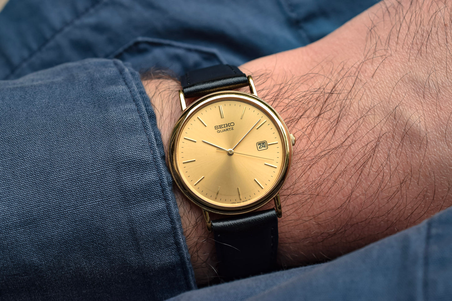 2001 Seiko Gold Dial Calendar