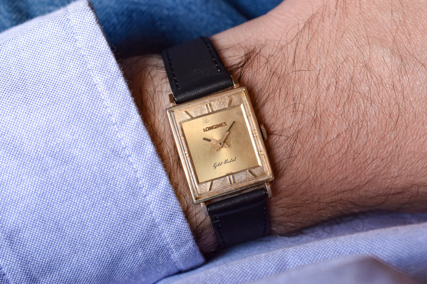 1960s Longines 10K GF Mechanical Gold Medal Tank