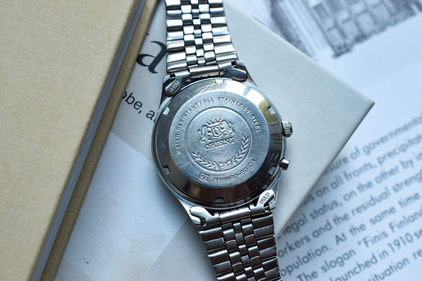 70s Orient Crystal Gradient Brown Dial