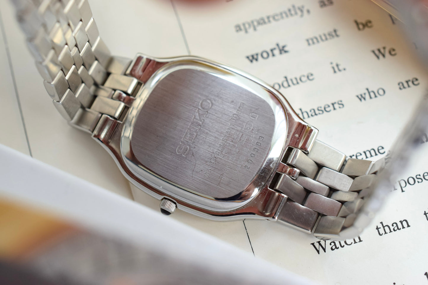 1982 Seiko Dolce Mother of Pearl Ellipse