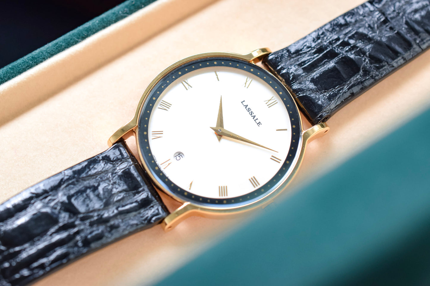 1992 NOS Seiko Lassale Mother of Pearl Roman Dial