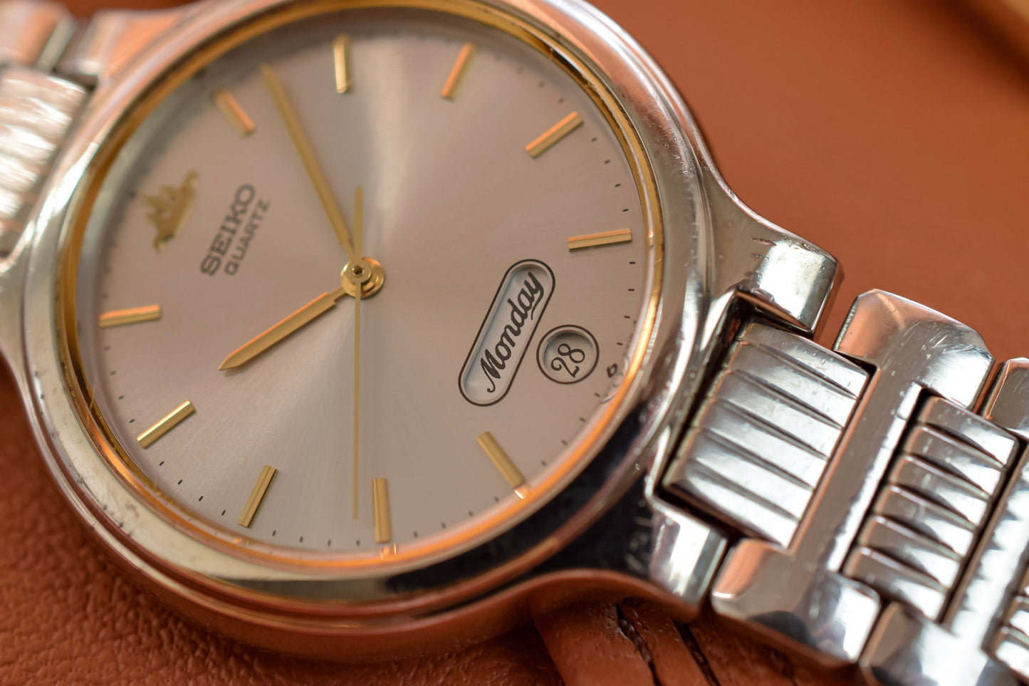 1991 Seiko Galaxy Script Font Day-Date