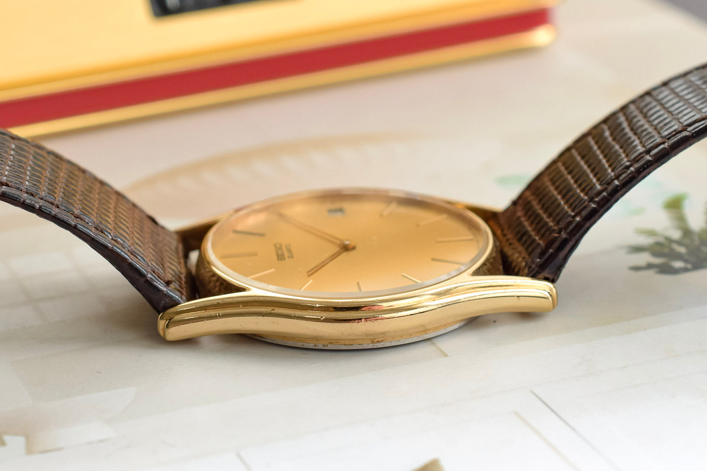 1984 Seiko Champagne Calendar Minimalist