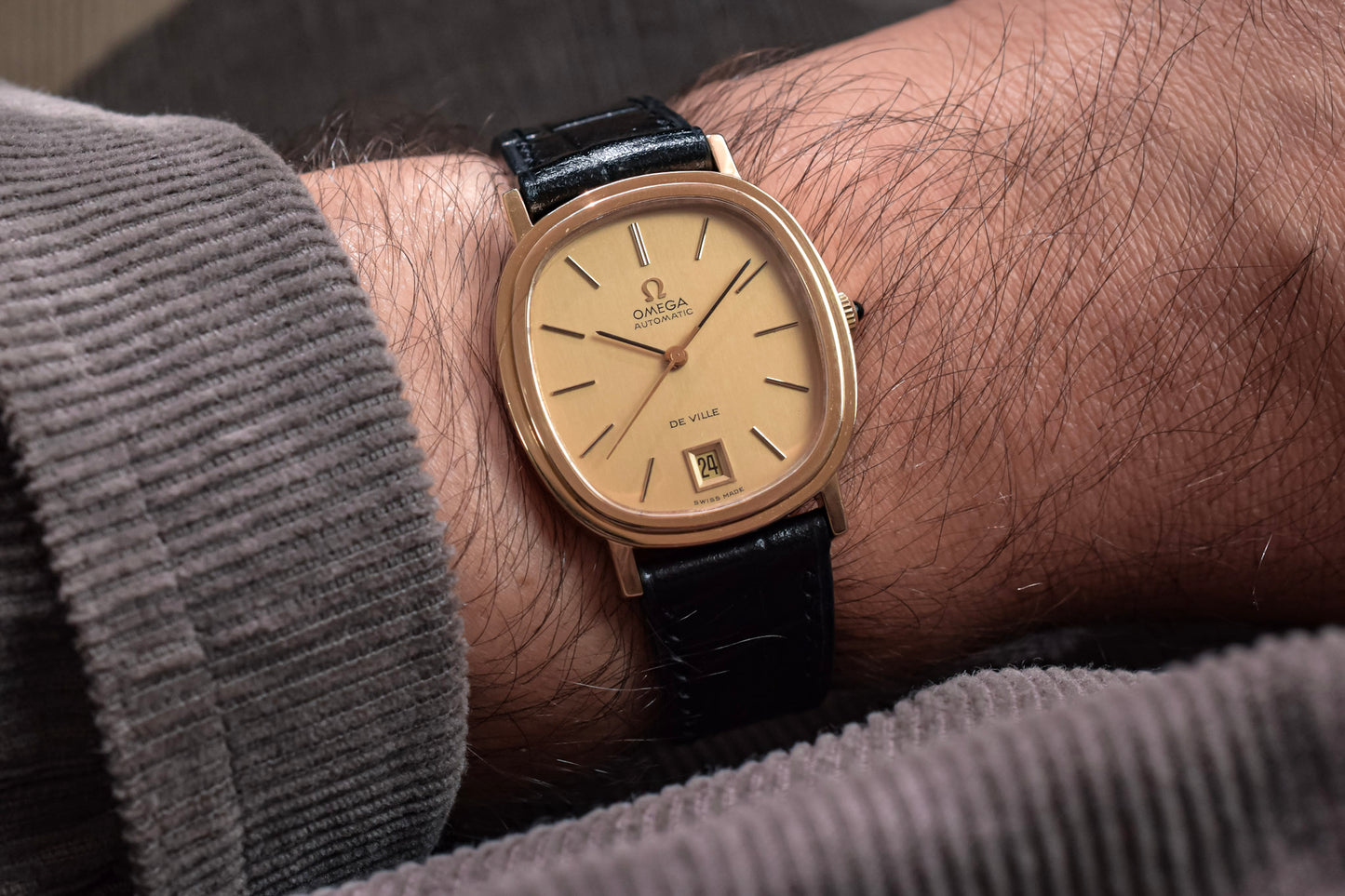 1970s Omega De Ville Automatic Calendar Ellipse - Serviced