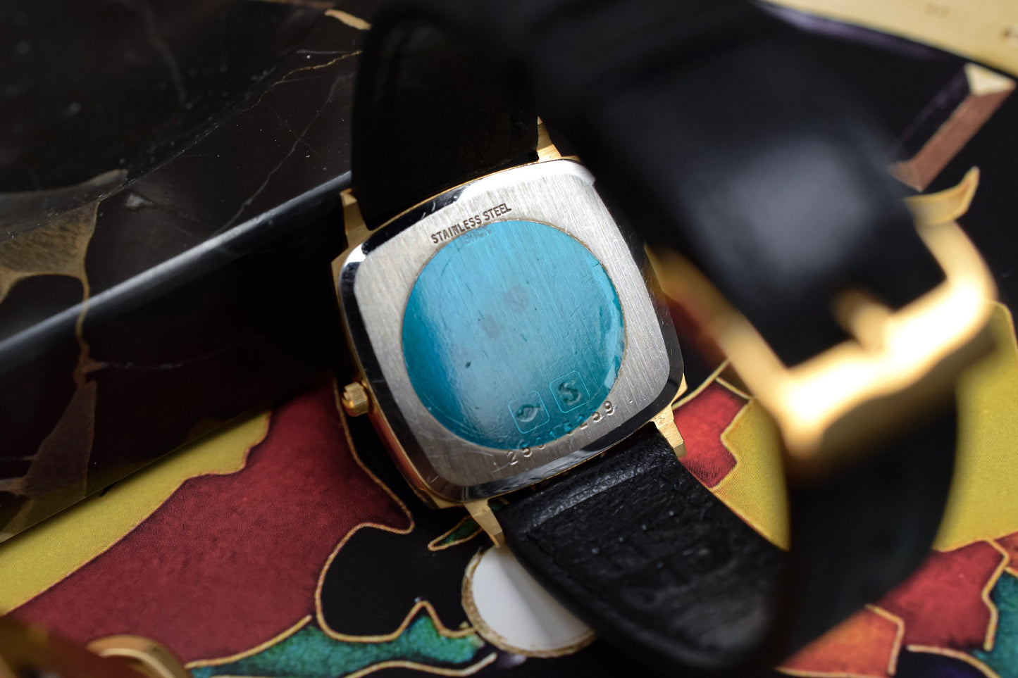 Vintage Longines Quartz Champagne Popcorn TV