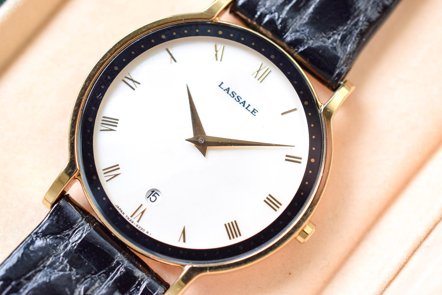 1992 NOS Seiko Lassale Mother of Pearl Roman Dial