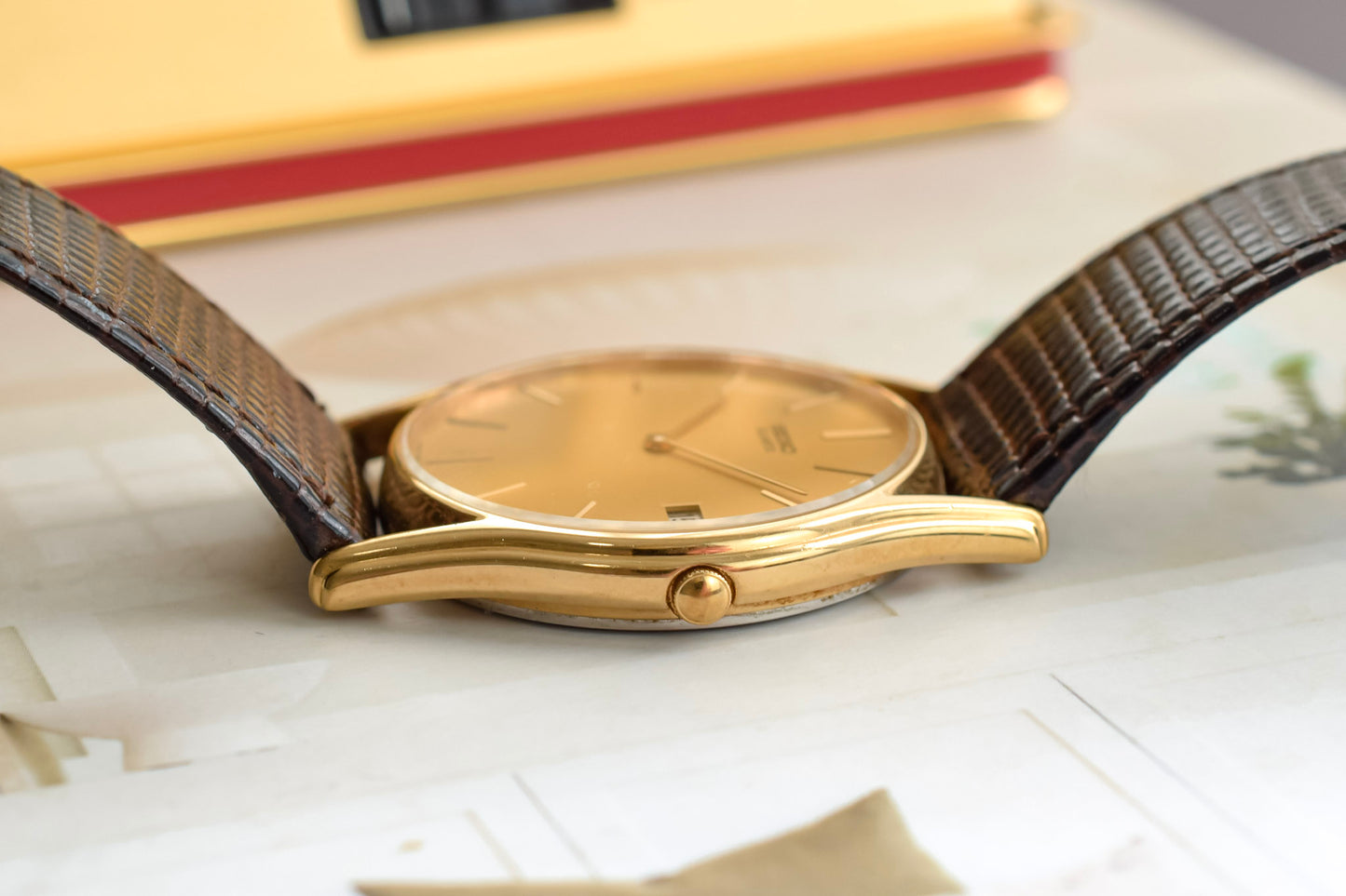 1984 Seiko Champagne Calendar Minimalist