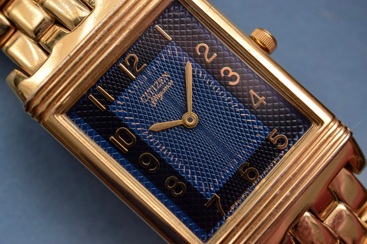1985 Citizen Elegance "JLC" Midnight Honeycomb Dial
