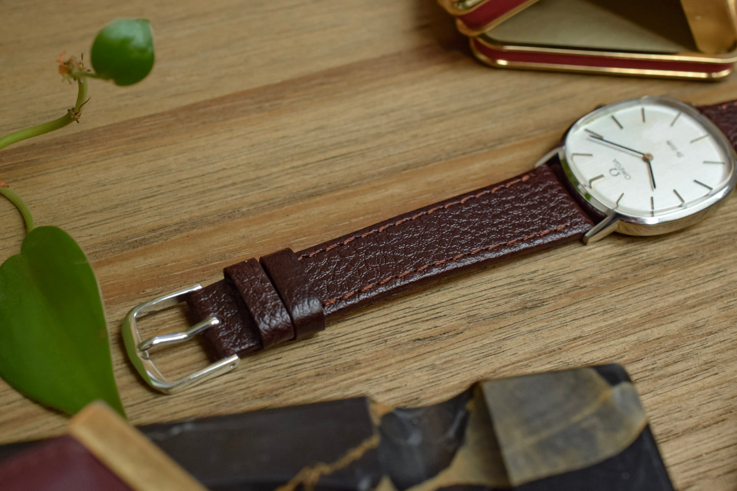 1970s Omega De Ville Silver Steel Ellipse