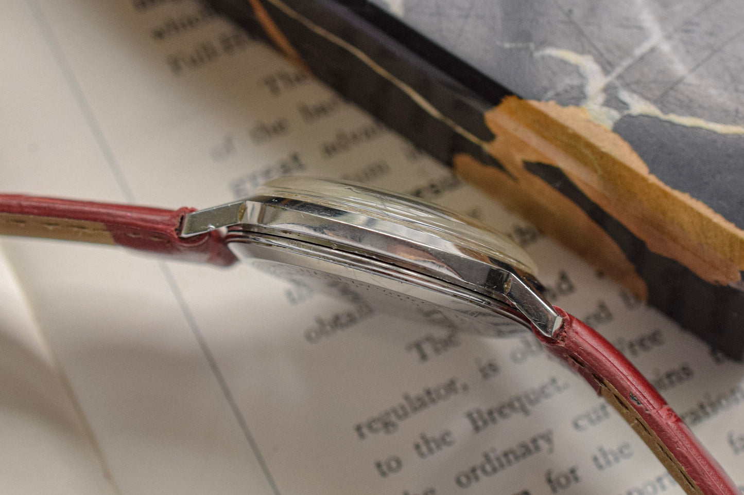 Vintage Waltham Mechanical Red Arrow Explorer