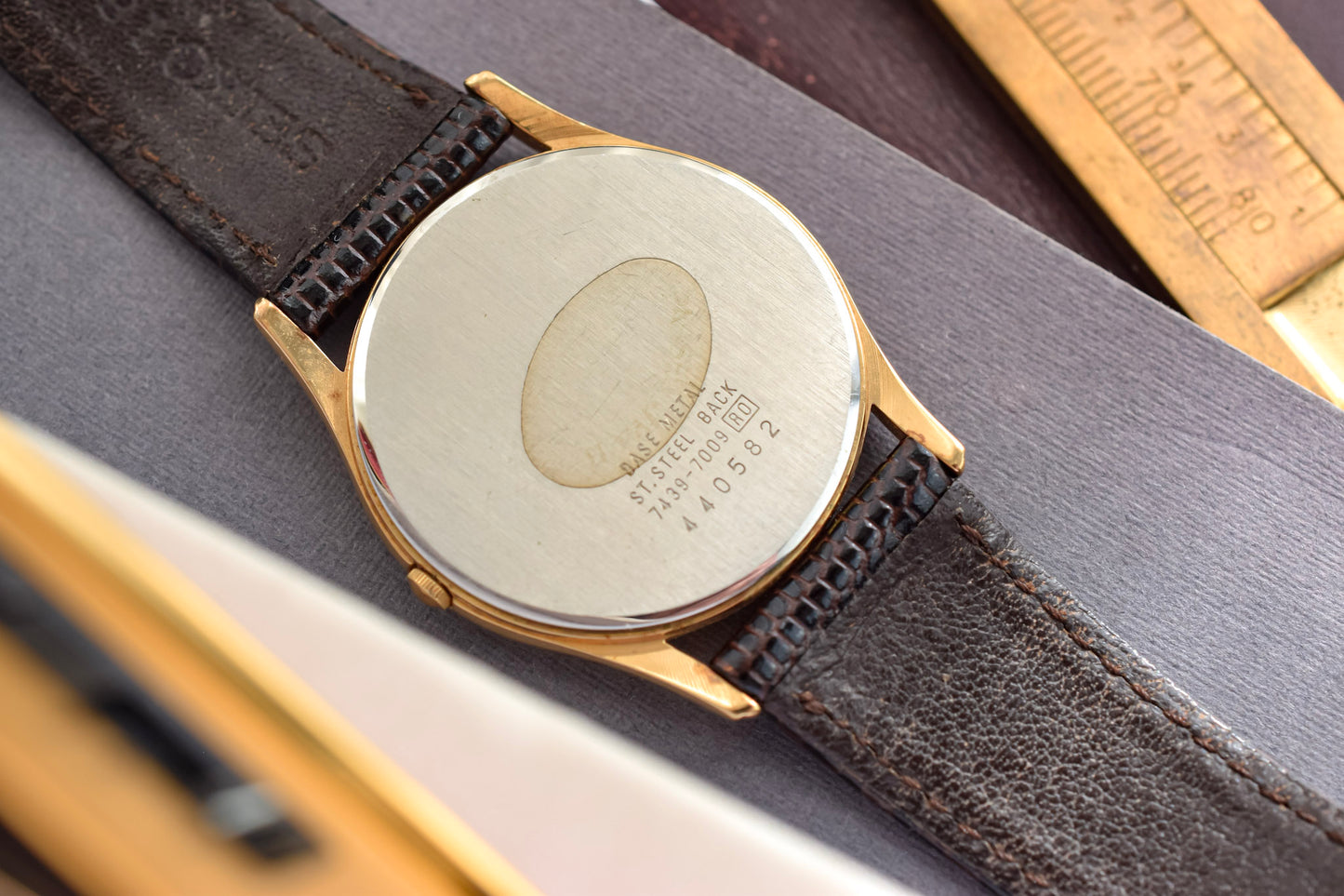 1984 Seiko Champagne Calendar Minimalist