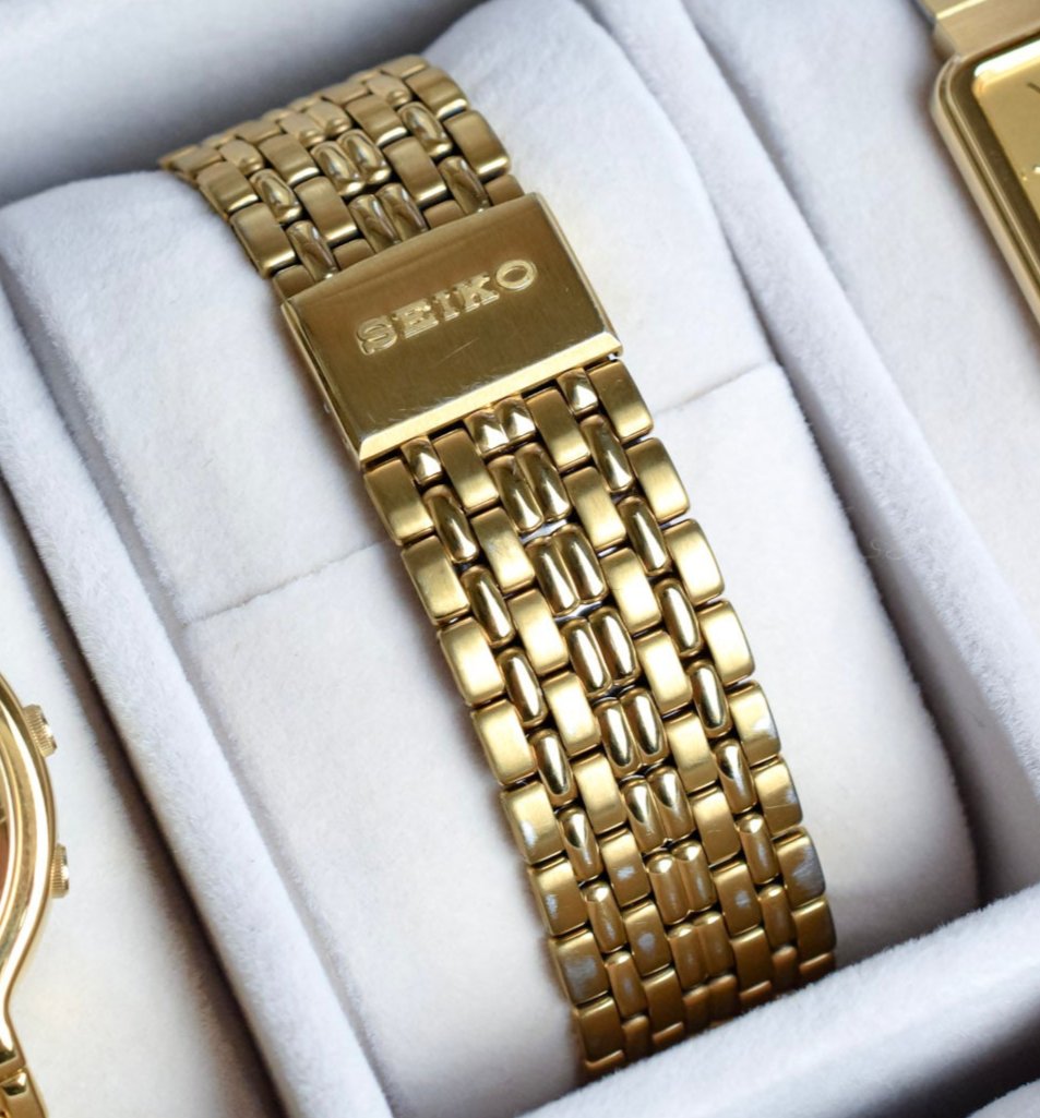 2001 Seiko Day-Date Tuxedo Mother of Pearl Dial