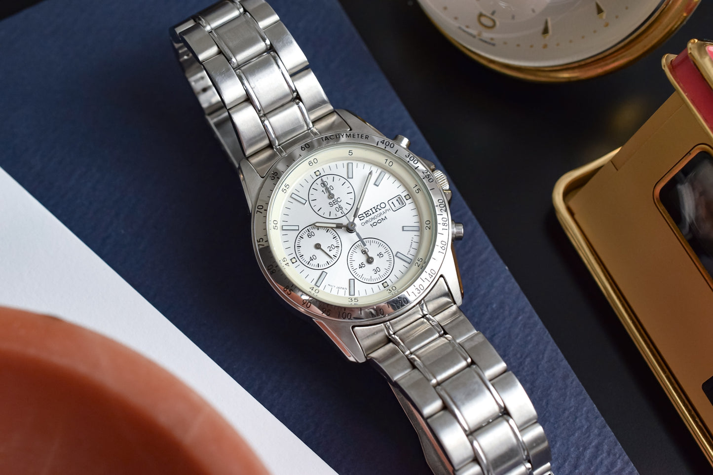 2004 Seiko Steel Silver Dial Chronograph "Speedy"