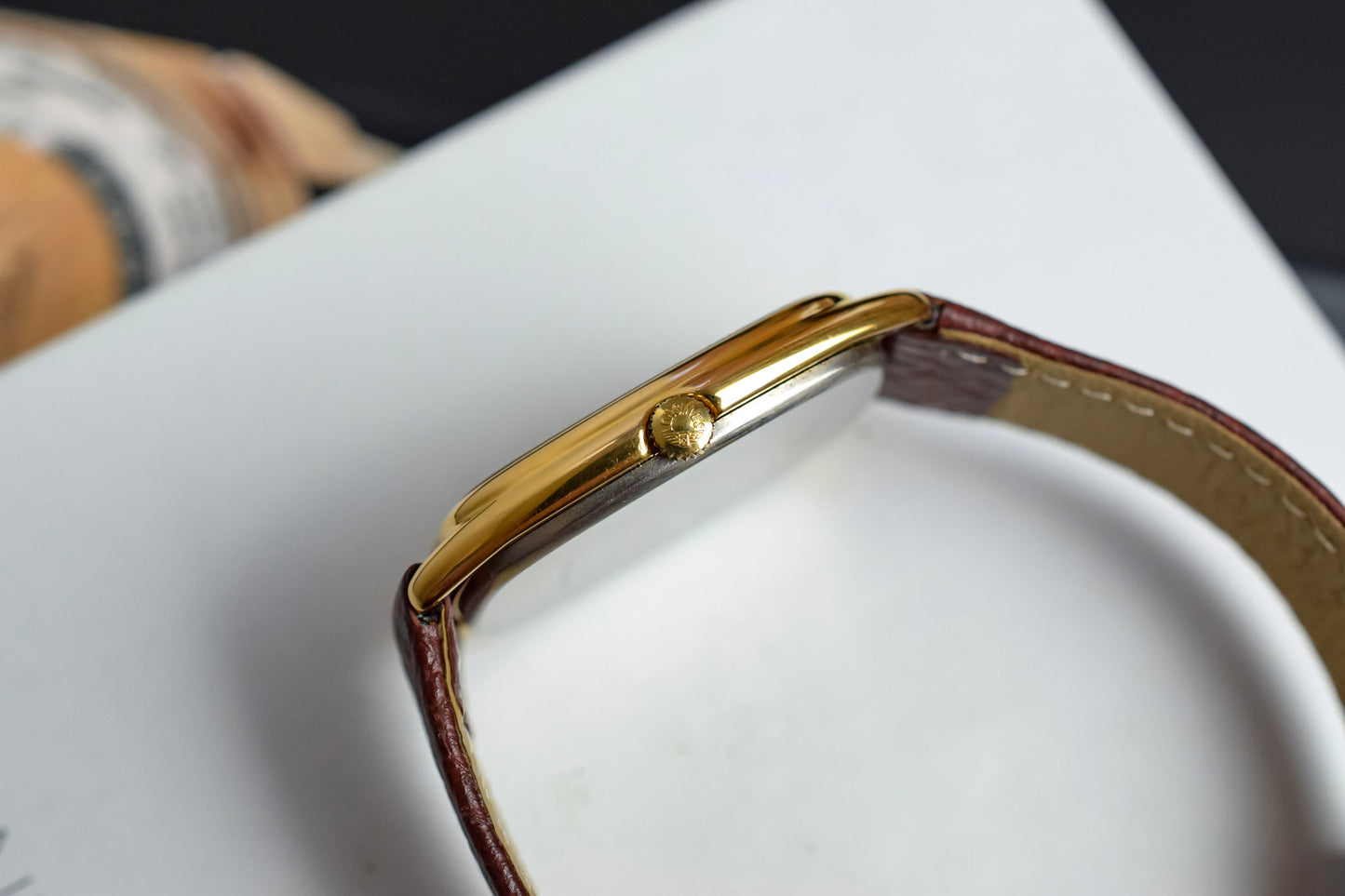 Vintage Longines Mechanical Champagne Ellipse
