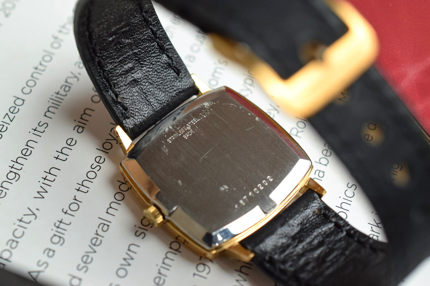 Vintage Longines Mechanical Champagne Pixel TV