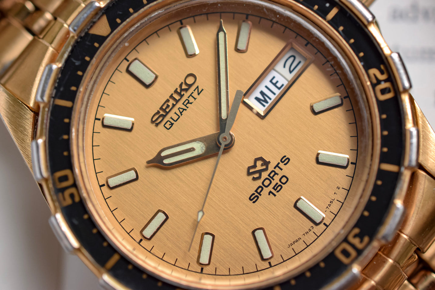 2001 Seiko Golden Desk Diver Day-Date
