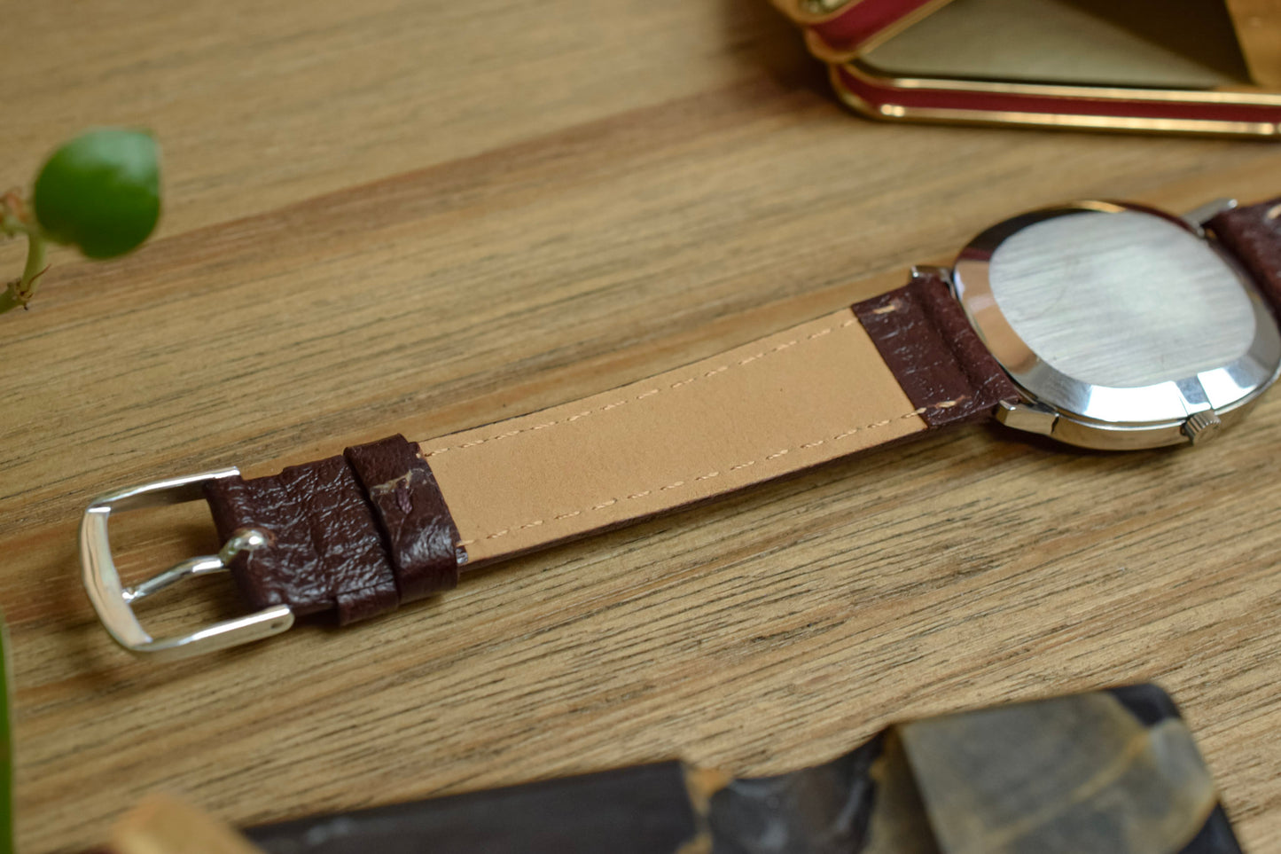 1970s Omega De Ville Silver Steel Ellipse