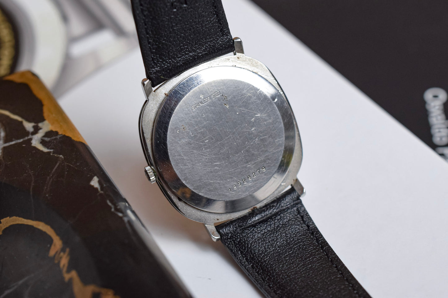 Vintage Longines Quartz Silver Steel TV