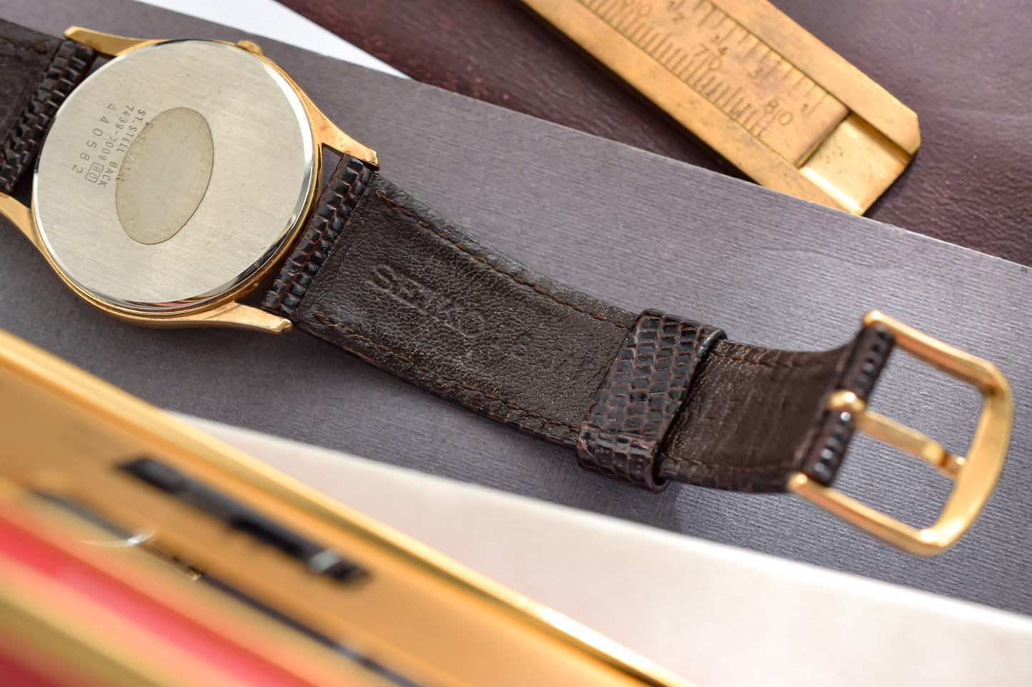 1984 Seiko Champagne Calendar Minimalist