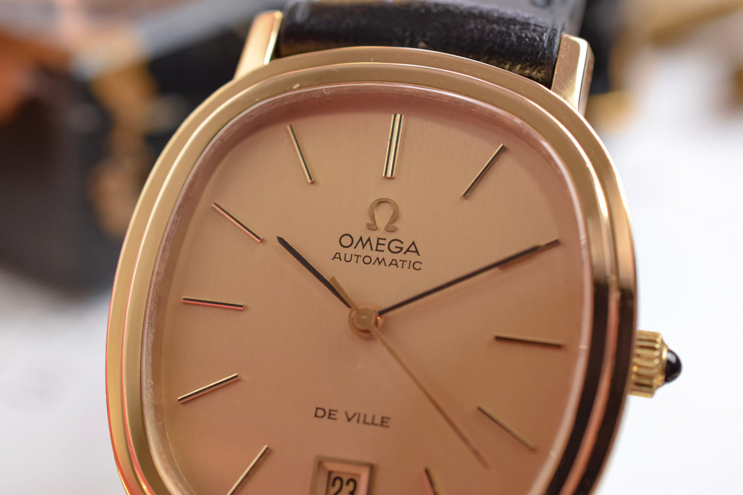 1970s Omega De Ville Automatic Calendar Ellipse - Serviced