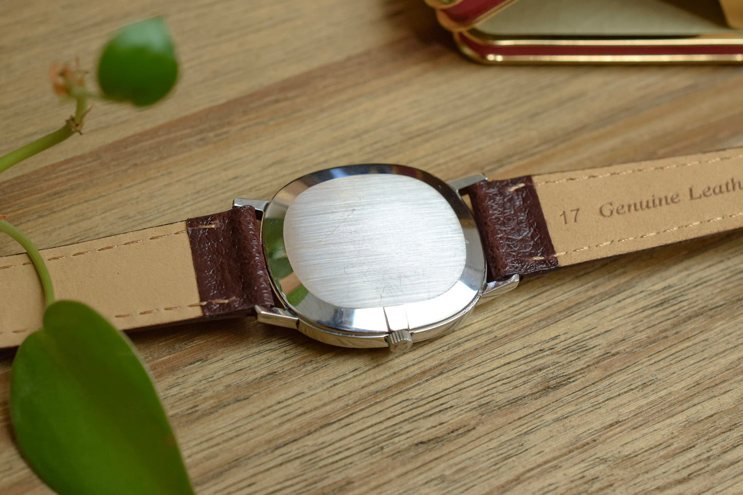 1970s Omega De Ville Silver Steel Ellipse