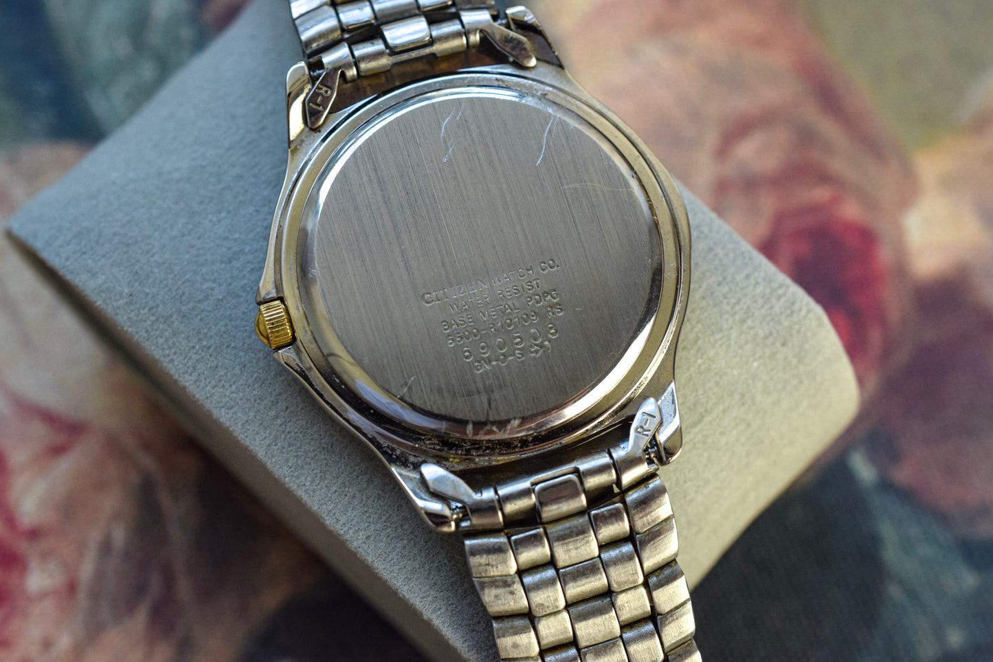 1986 Citizen Two Tone Tapestry Dial Day-Date