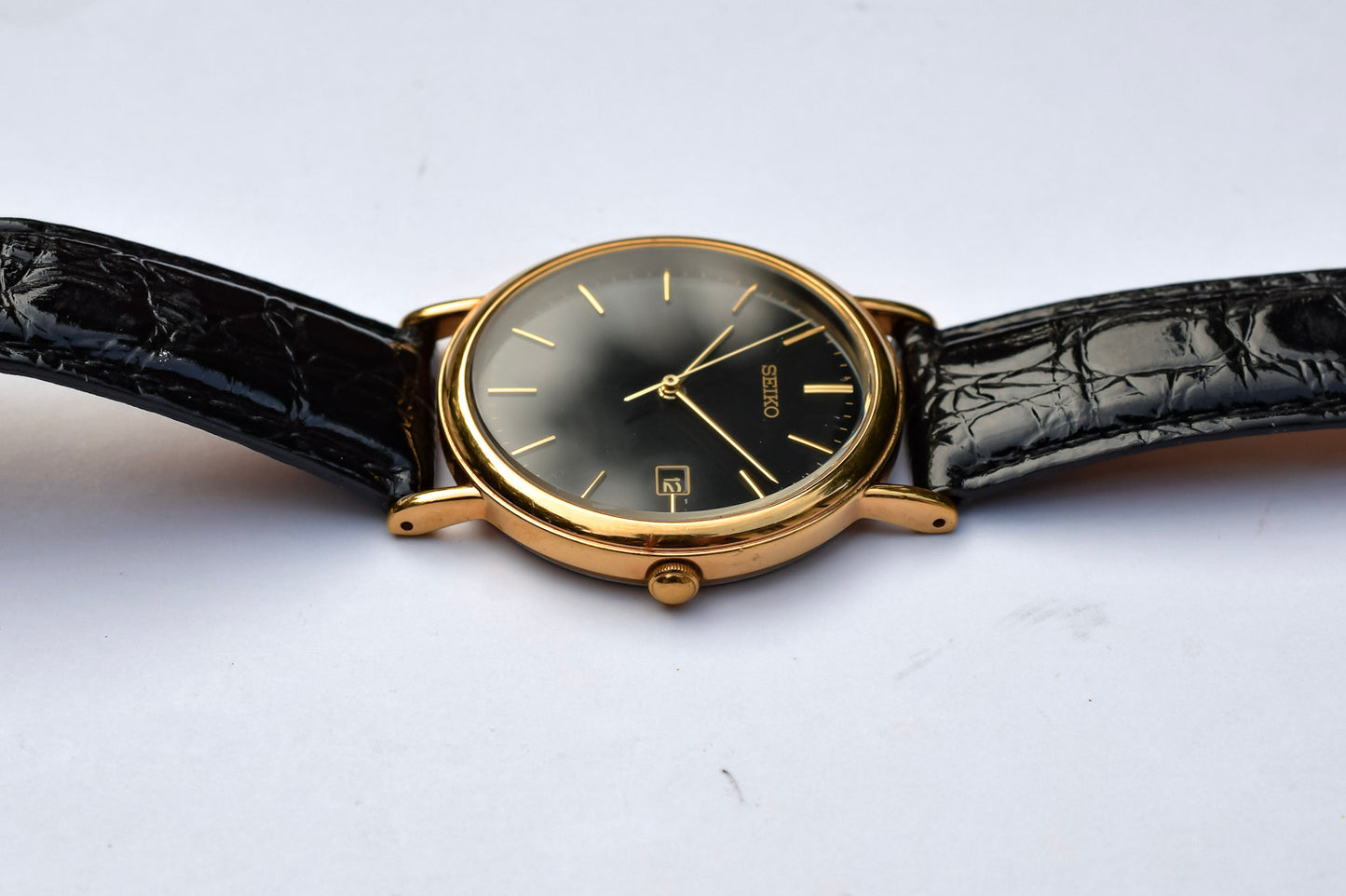 1990 Seiko Black Dial Calendar