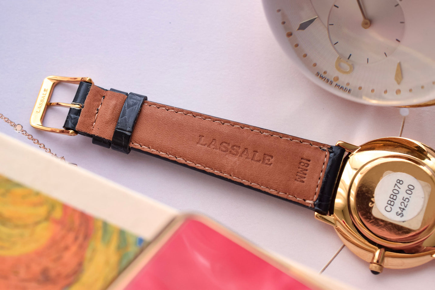 2000s NOS Seiko Lassale Radial Champagne Roman