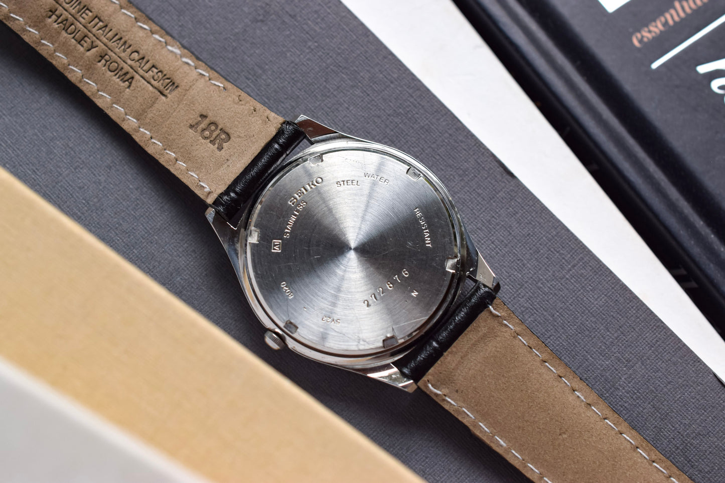 1992 Seiko SQ Steel White Dial Calendar