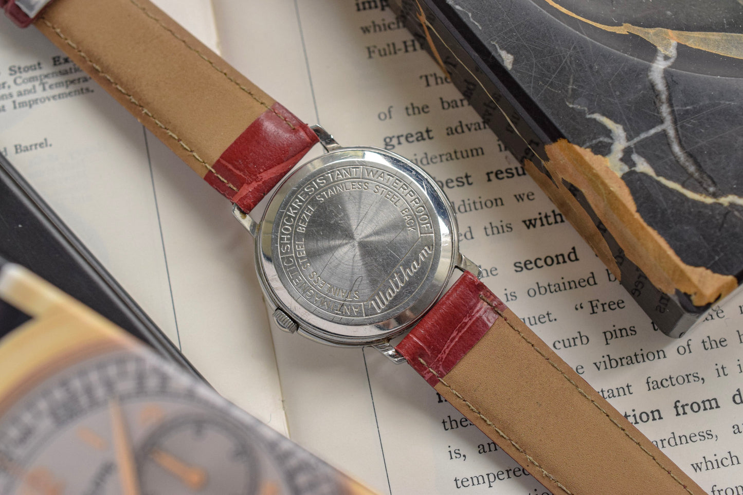 Vintage Waltham Mechanical Red Arrow Explorer