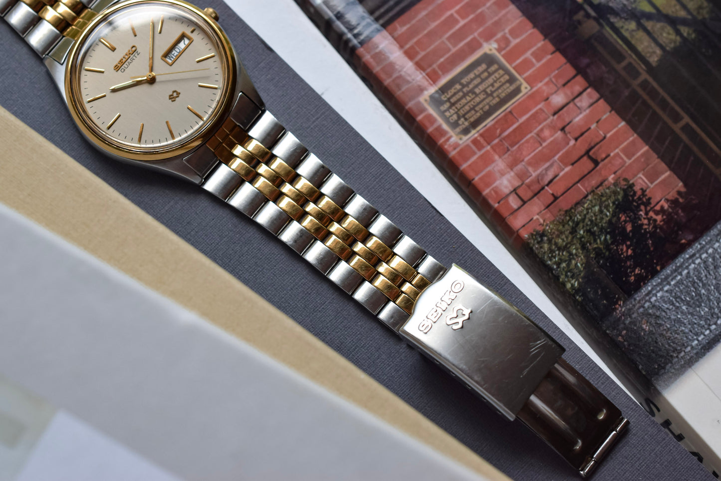 1997 Seiko SQ Ghost Dial Day-Date