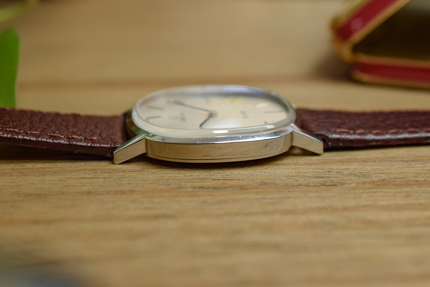 1970s Omega De Ville Silver Steel Ellipse