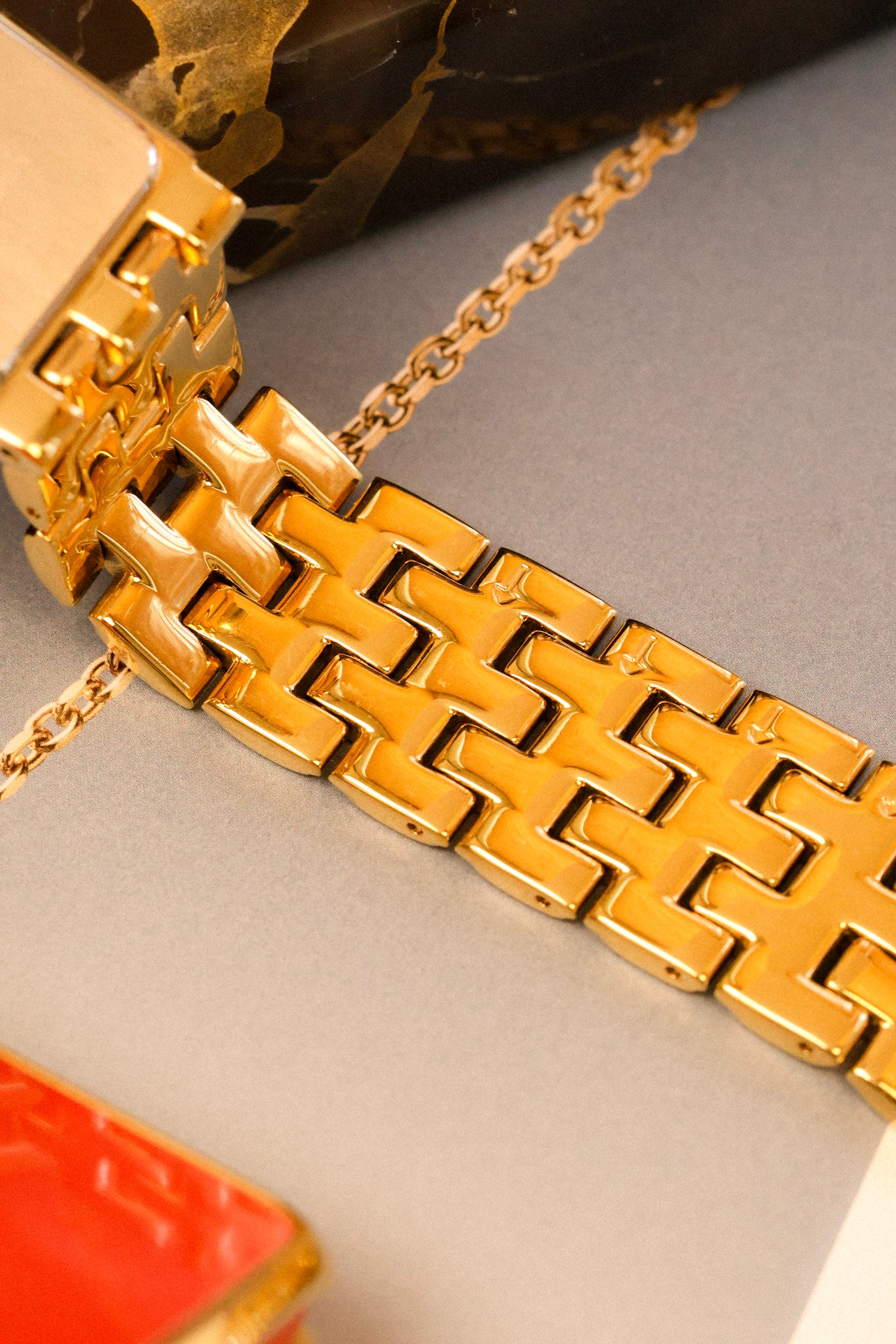 1984 Citizen Golden Diamond Dial Cuff