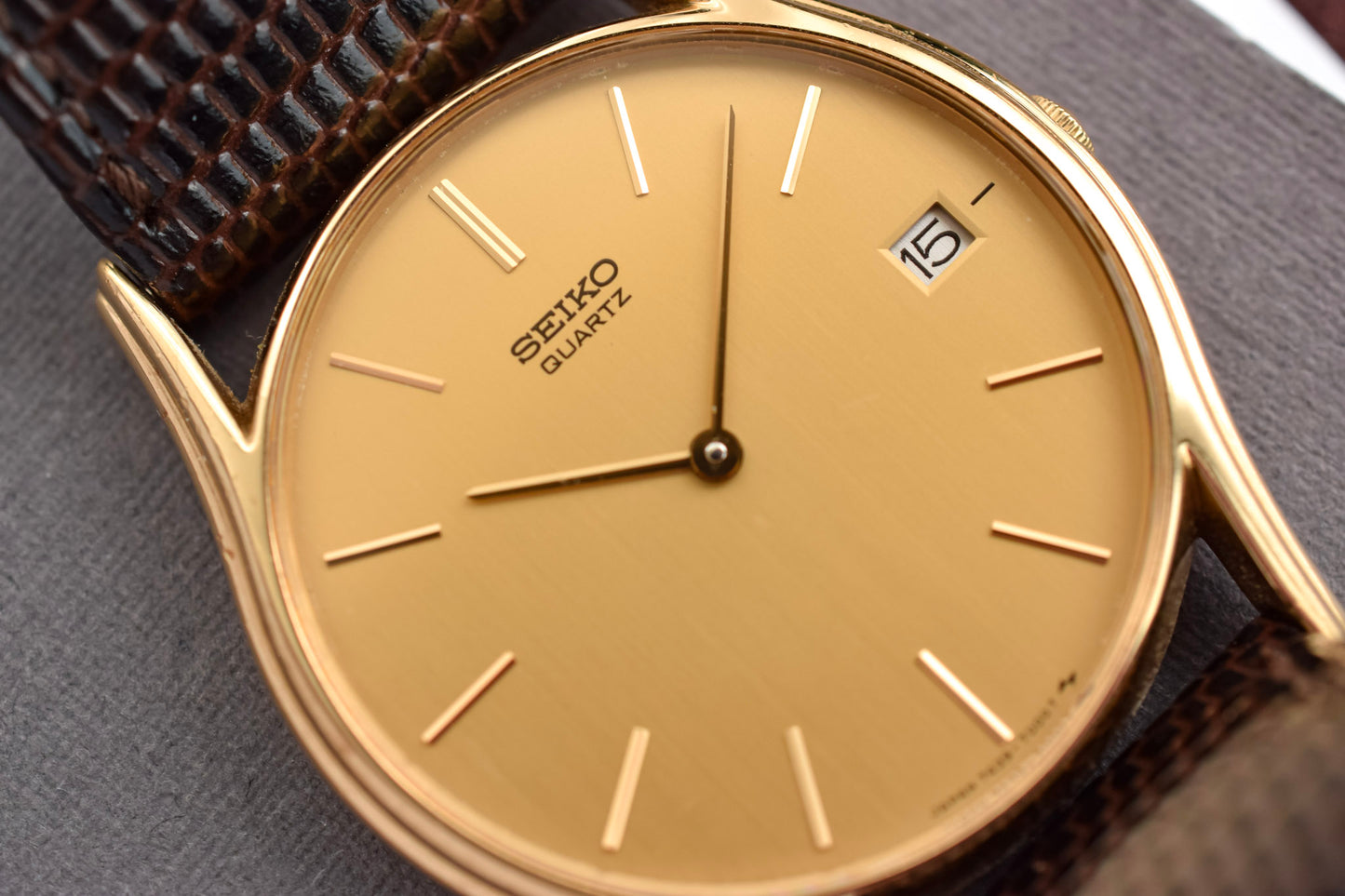 1984 Seiko Champagne Calendar Minimalist