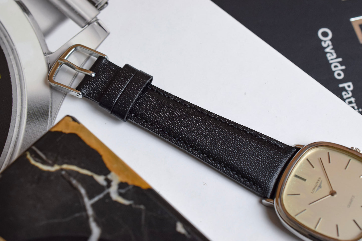 Vintage Longines Quartz Silver Steel TV