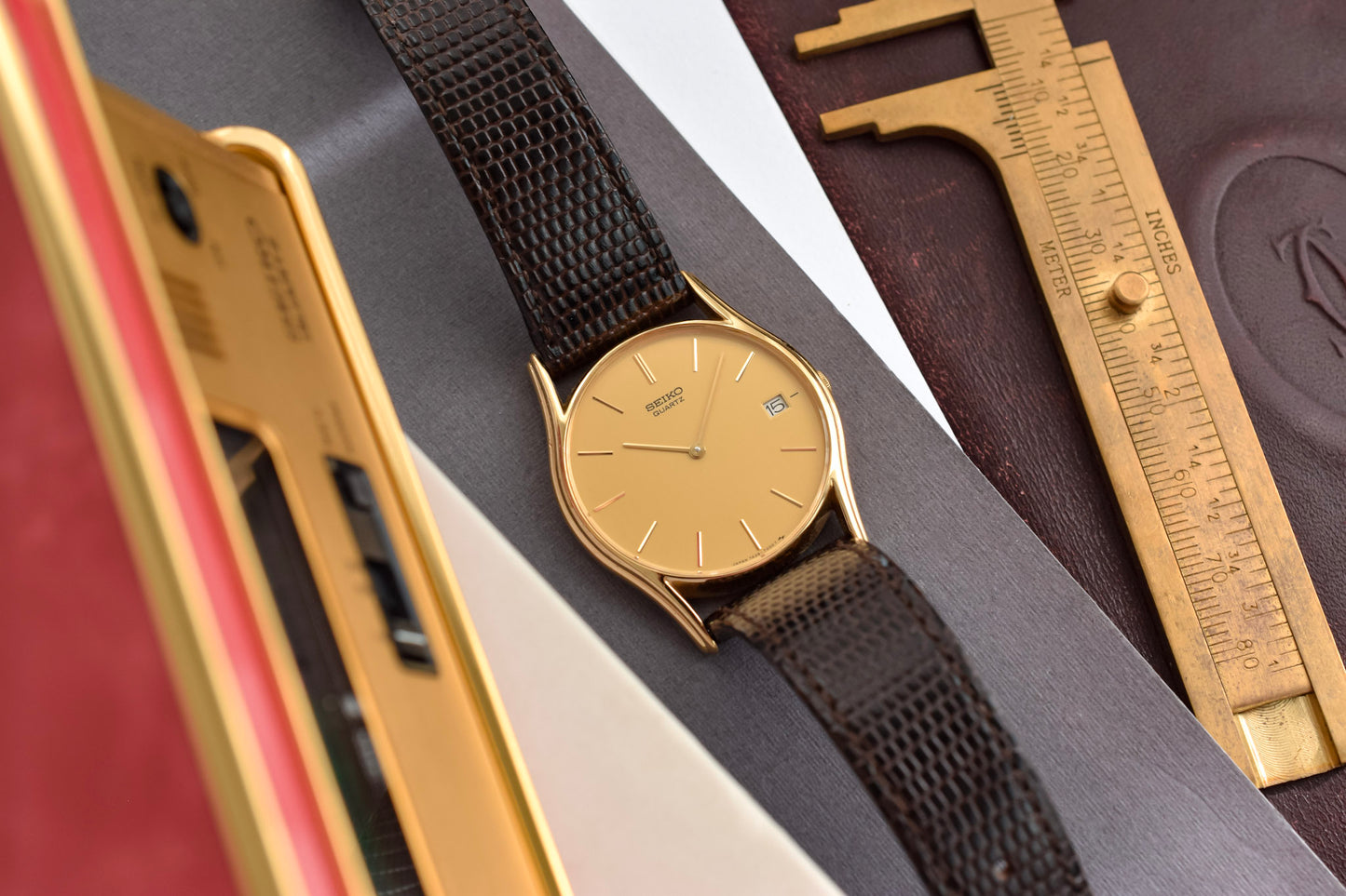 1984 Seiko Champagne Calendar Minimalist