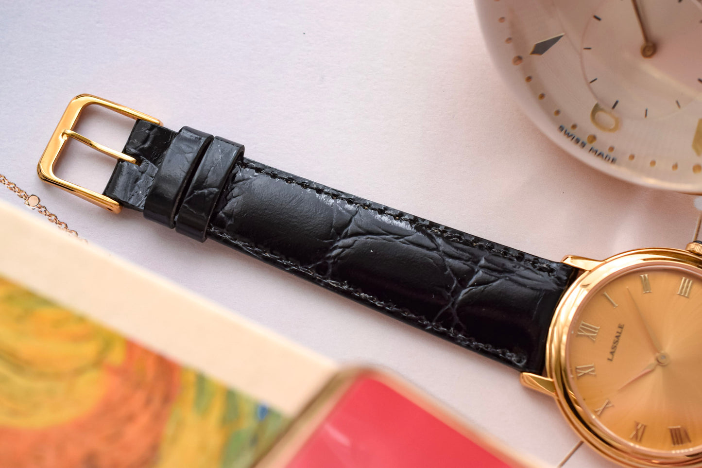 2000s NOS Seiko Lassale Radial Champagne Roman