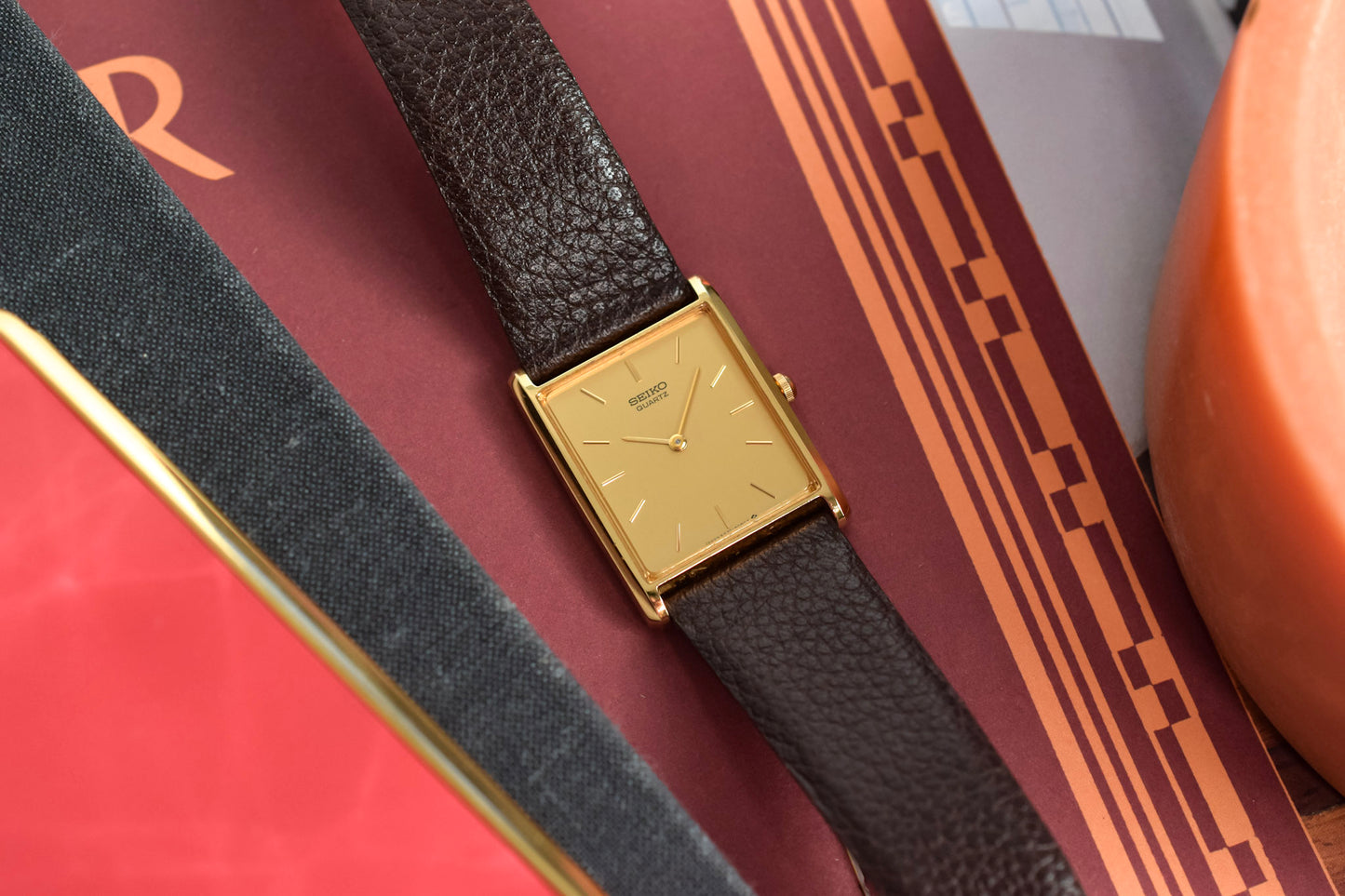 1986 Seiko Champagne Tank