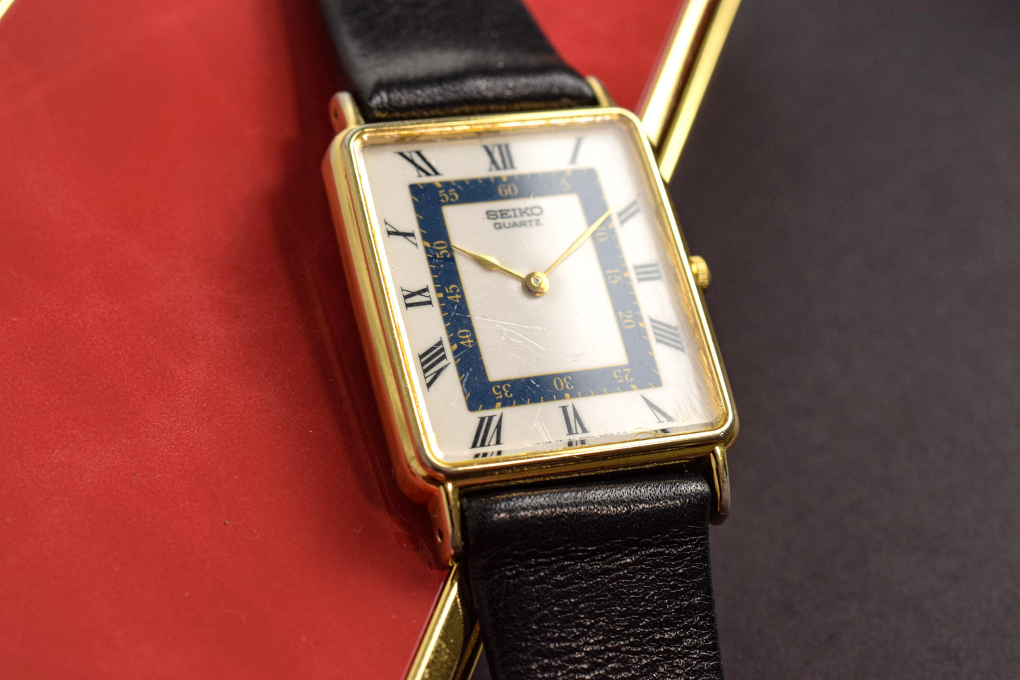 1989 Seiko Roman Rectangle - Imperfect Crystal
