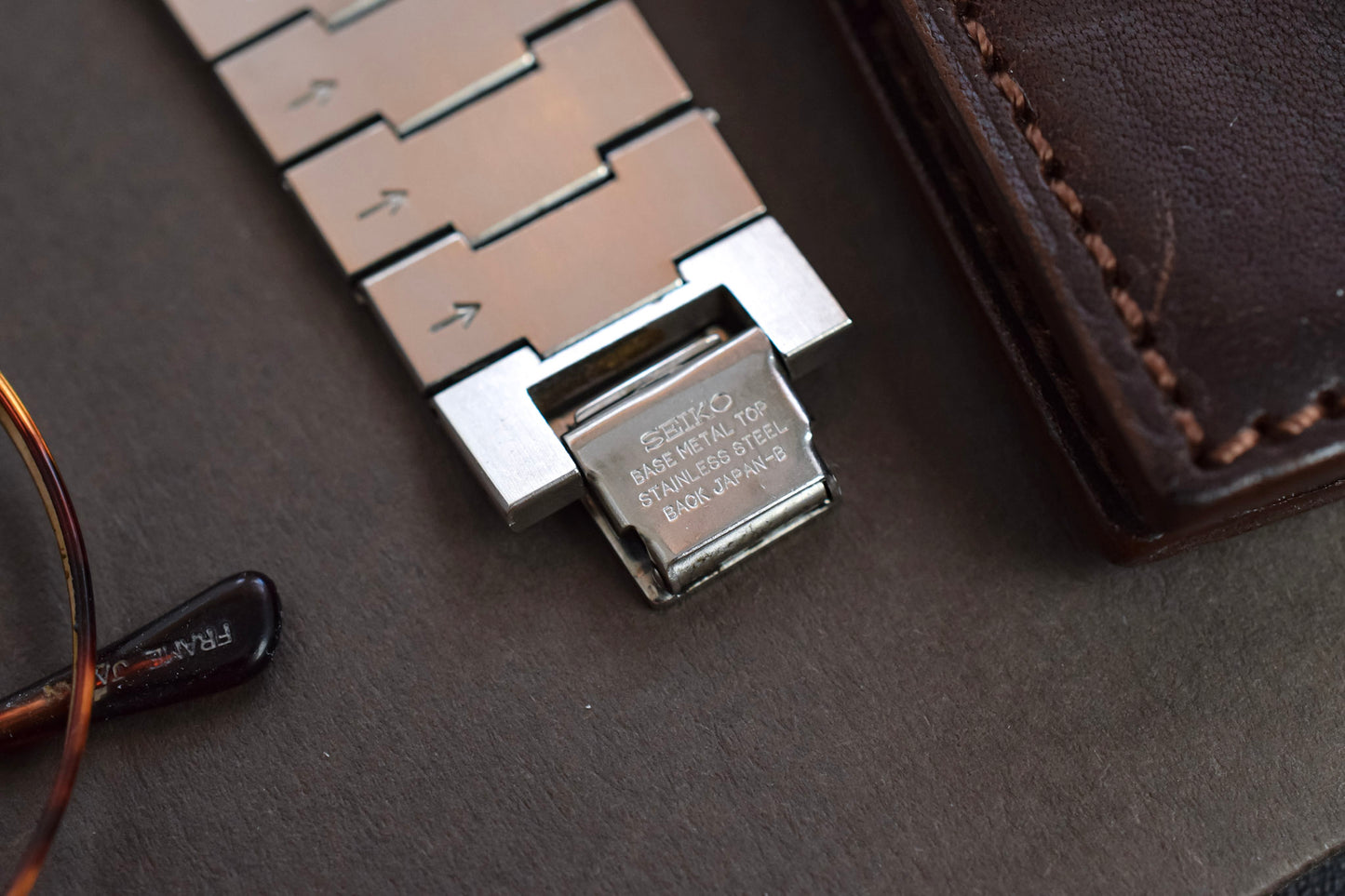 1984 Seiko Santos Two Toned Gray Tapestry Dial