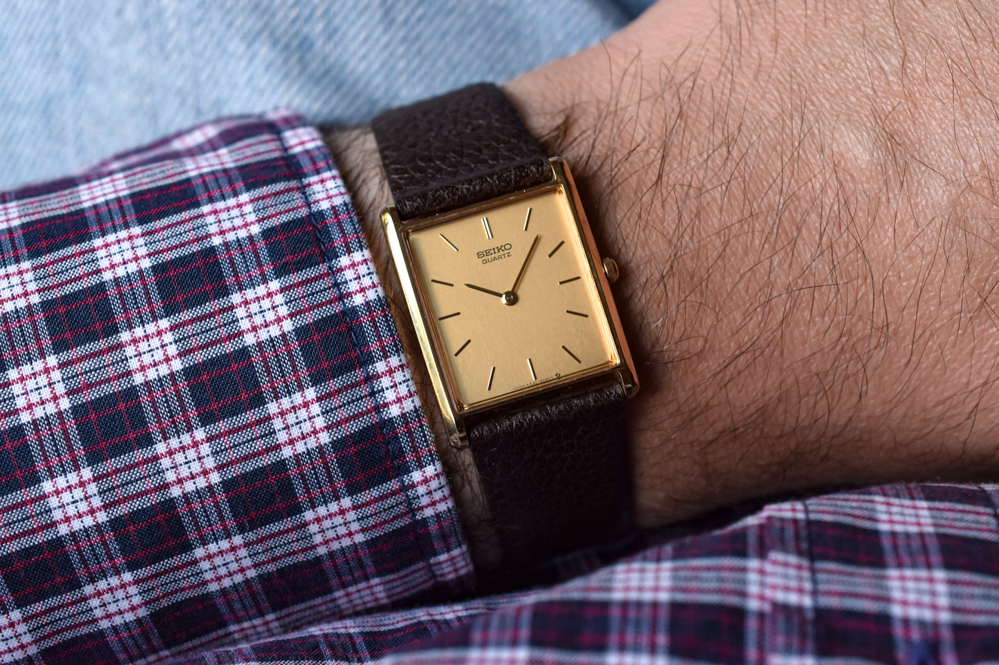 1986 Seiko Champagne Tank