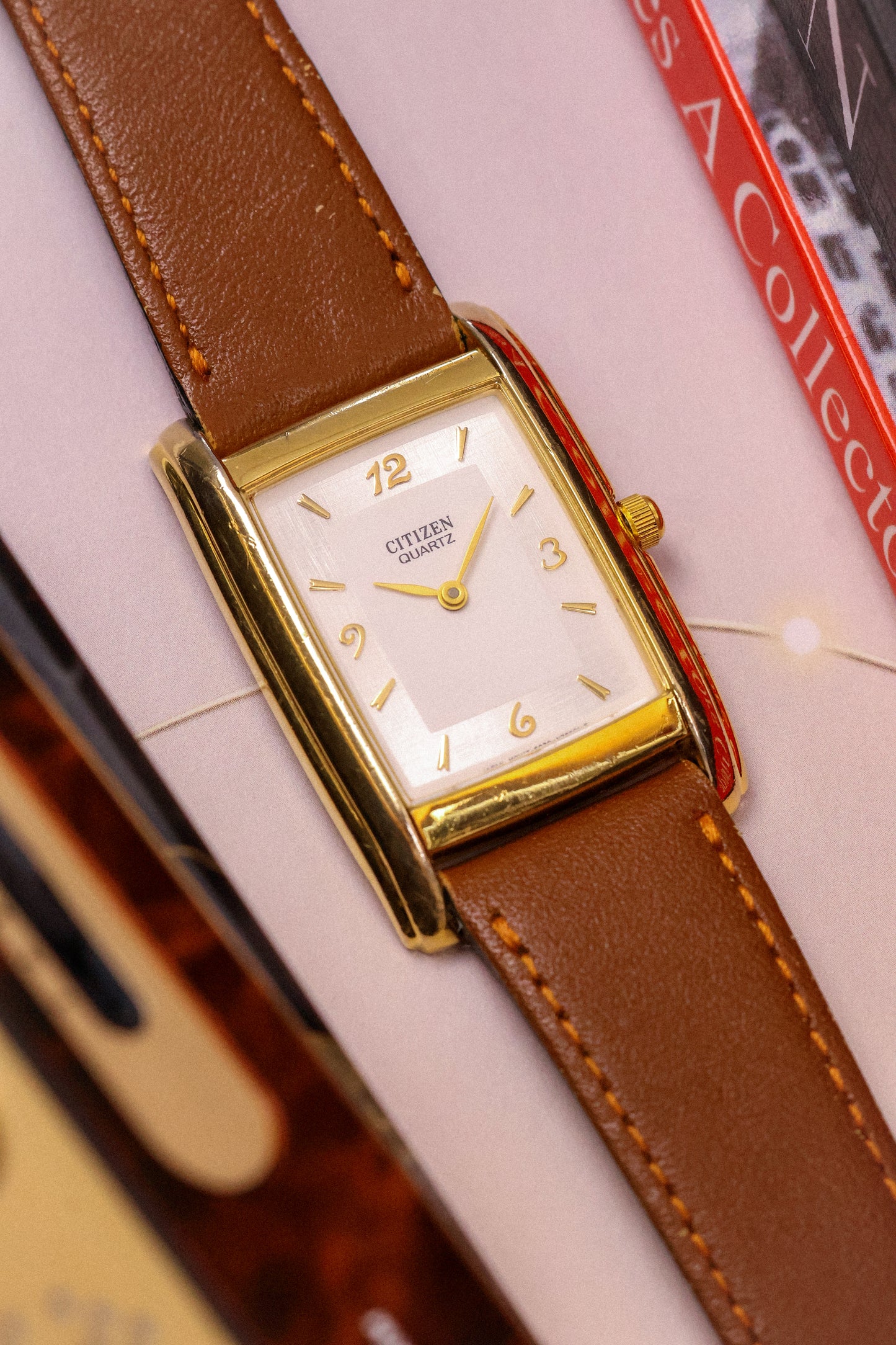 1996 Citizen Linen Dial Tank