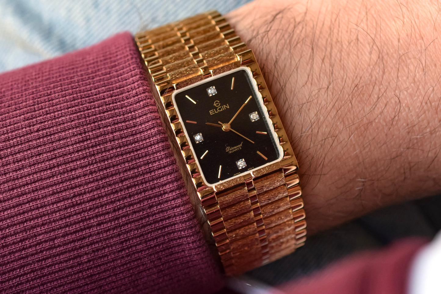 Neo-vintage Elgin Diamond Dial - New Old Stock in Box