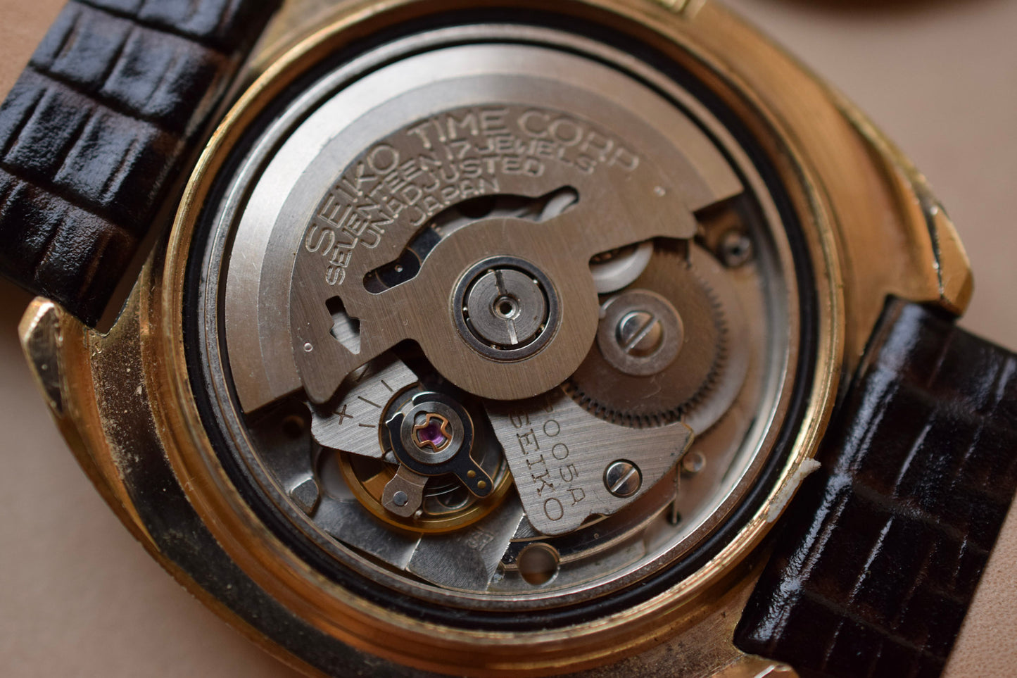 1972 Seiko Champagne C Cushion Calendar