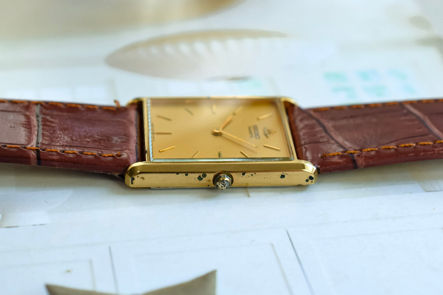 1990 Seiko Galaxy Champagne Tank