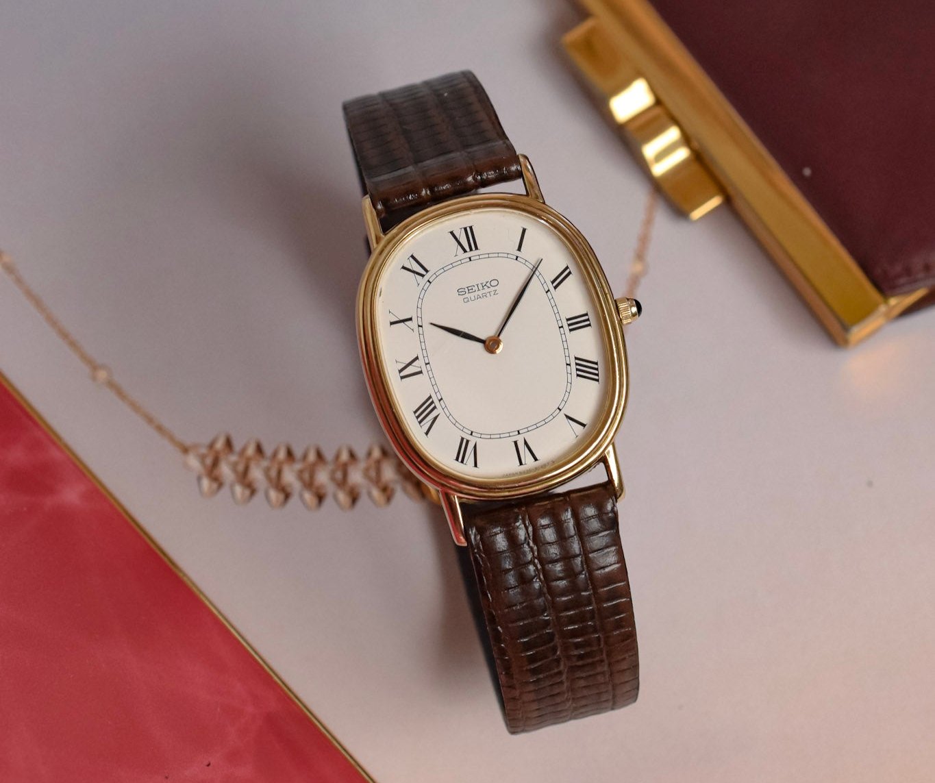 1981 Seiko SGP White Roman Ellipse