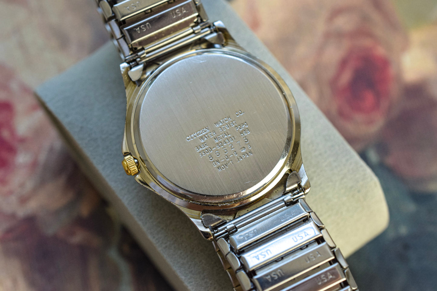1986 Citizen Two Tone Black Dial Day-Date