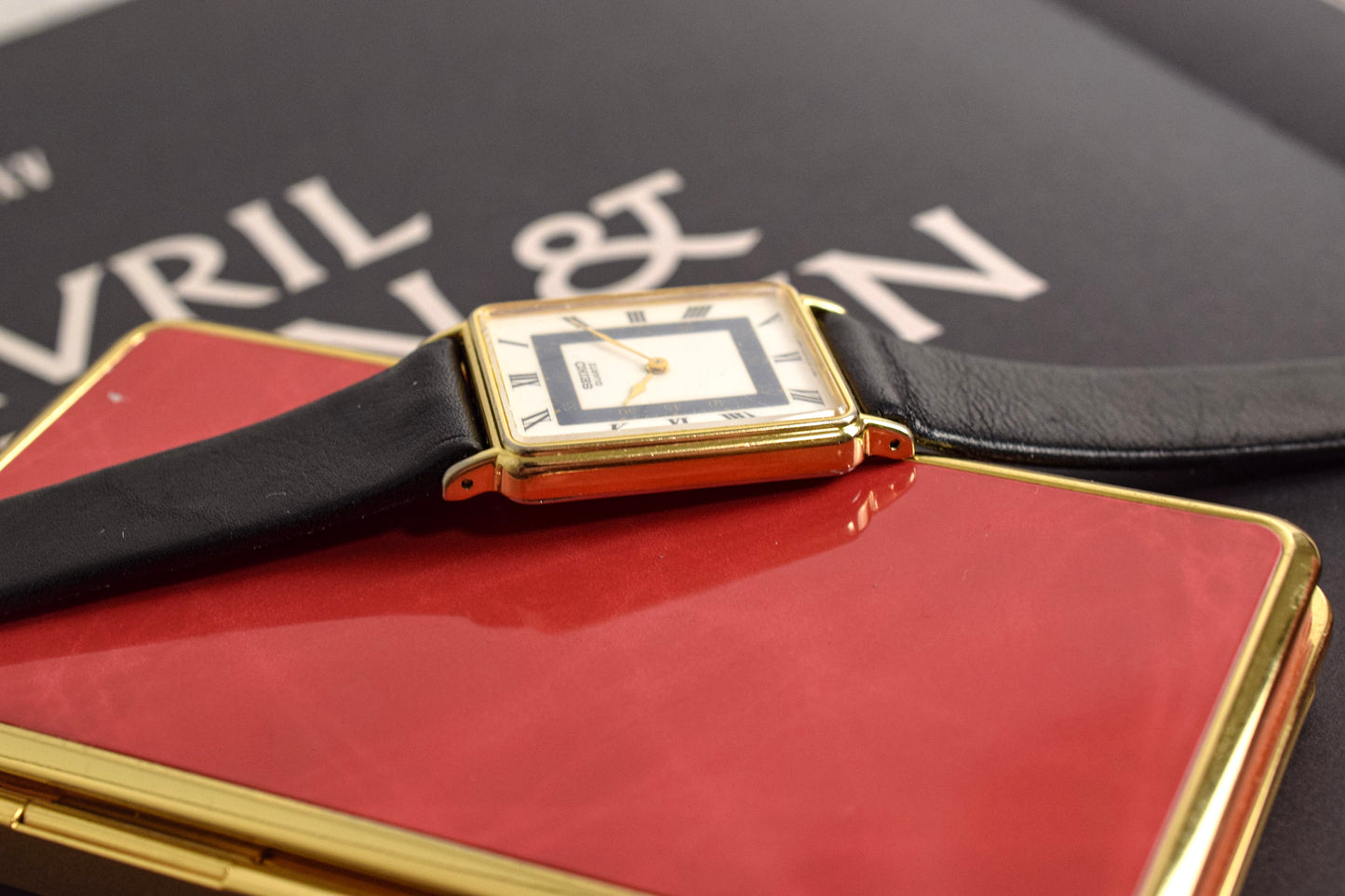 1989 Seiko Roman Rectangle - Imperfect Crystal