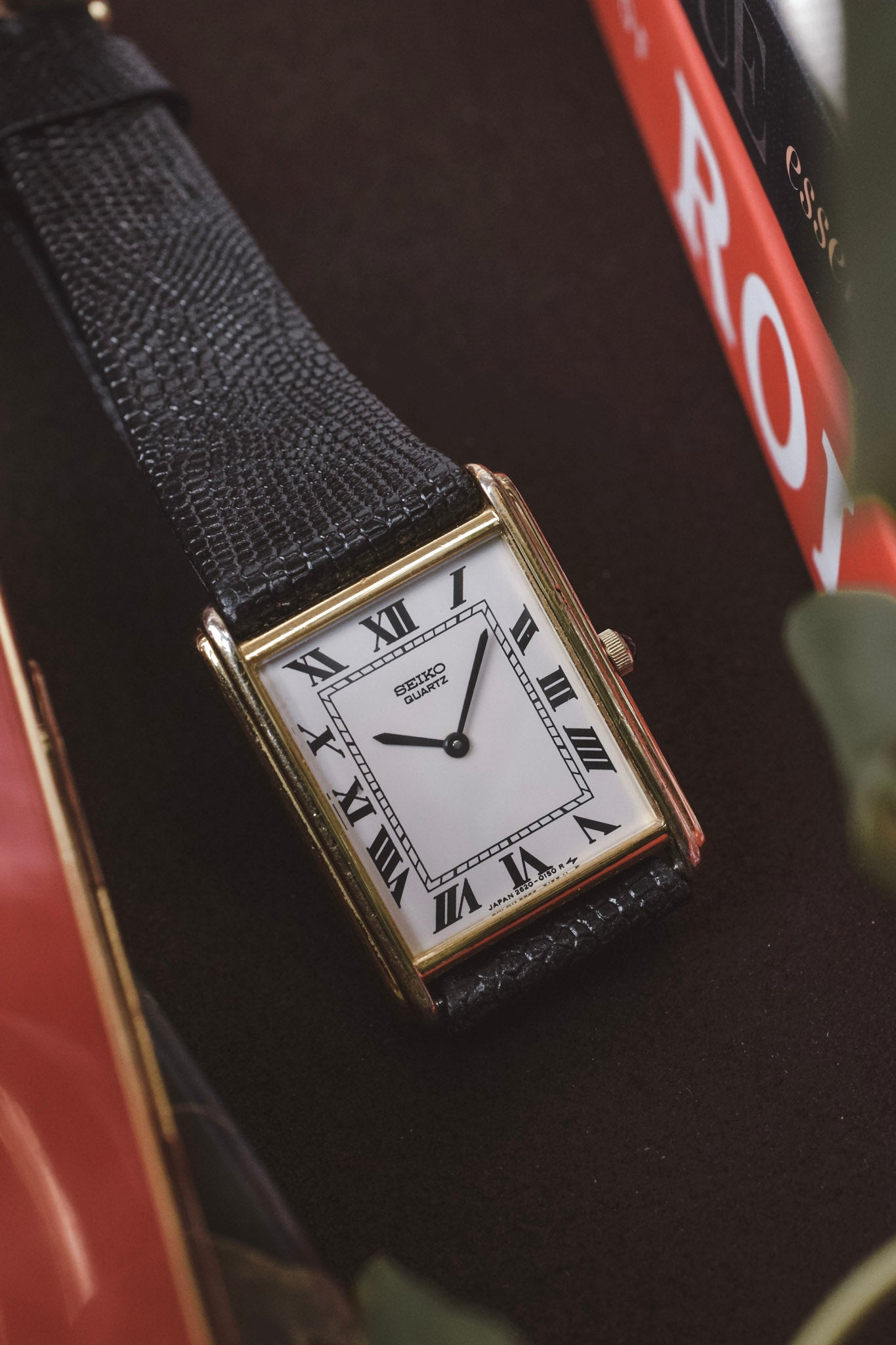 1980 Seiko Stepped Roman Tank
